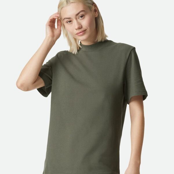 Unisex Pique Mockneck Tee Thumbnail