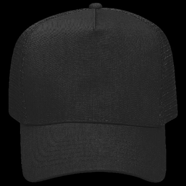OTTO CAP® 5 Panel Mid Profile Mesh Back Trucker Hat Thumbnail