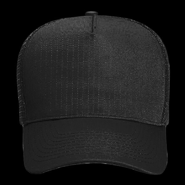 OTTO CAP® 5 Panel Mid Profile Mesh Back Trucker Hat Thumbnail