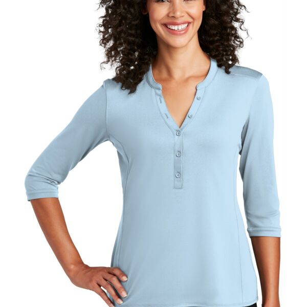 Port Authority Women's UV Choice Pique Henley Thumbnail