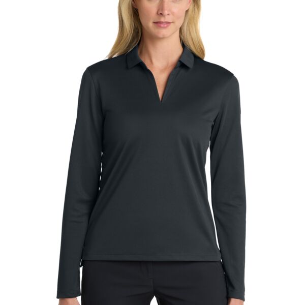 Nike Women's Dri FIT Micro Pique 2.0 Long Sleeve Polo Thumbnail