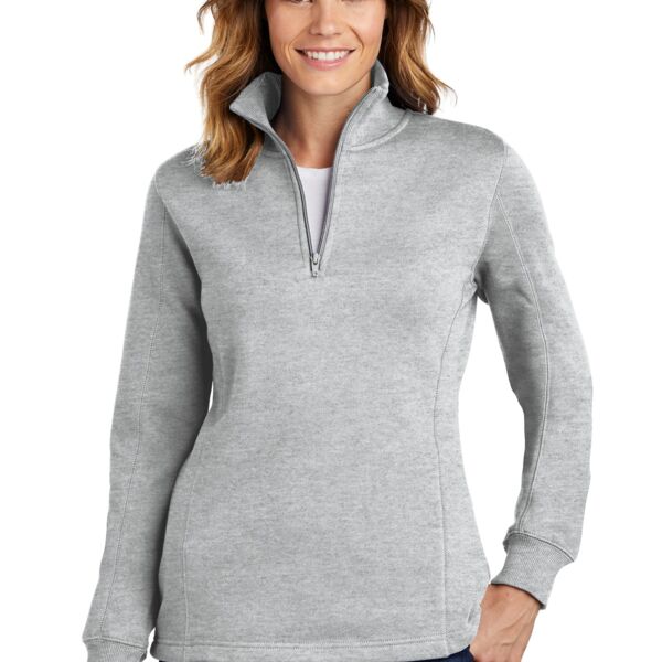 Sport Tek Women's 1/4 Zip Sweatshirt Thumbnail
